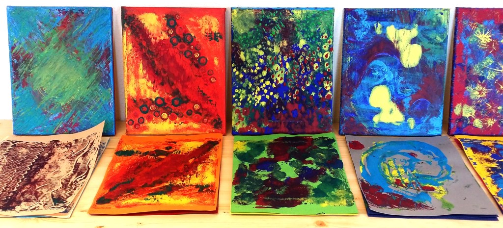 Malkunstwerkstatt Workshop Acryl Abstrakt